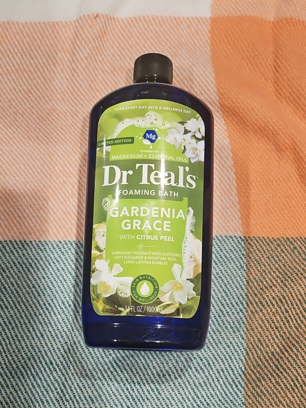 Gardenia Grace Foaming Bath with Citrus Peel - Green